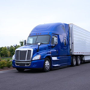 Blue Semi Truck